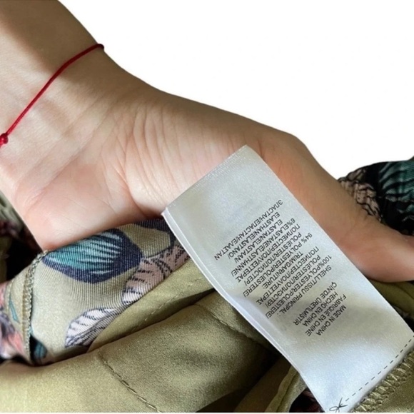 RALPH LAUREN Floral Print Twill Elastic Waist Pants Size 6 - Picture 8 of 12